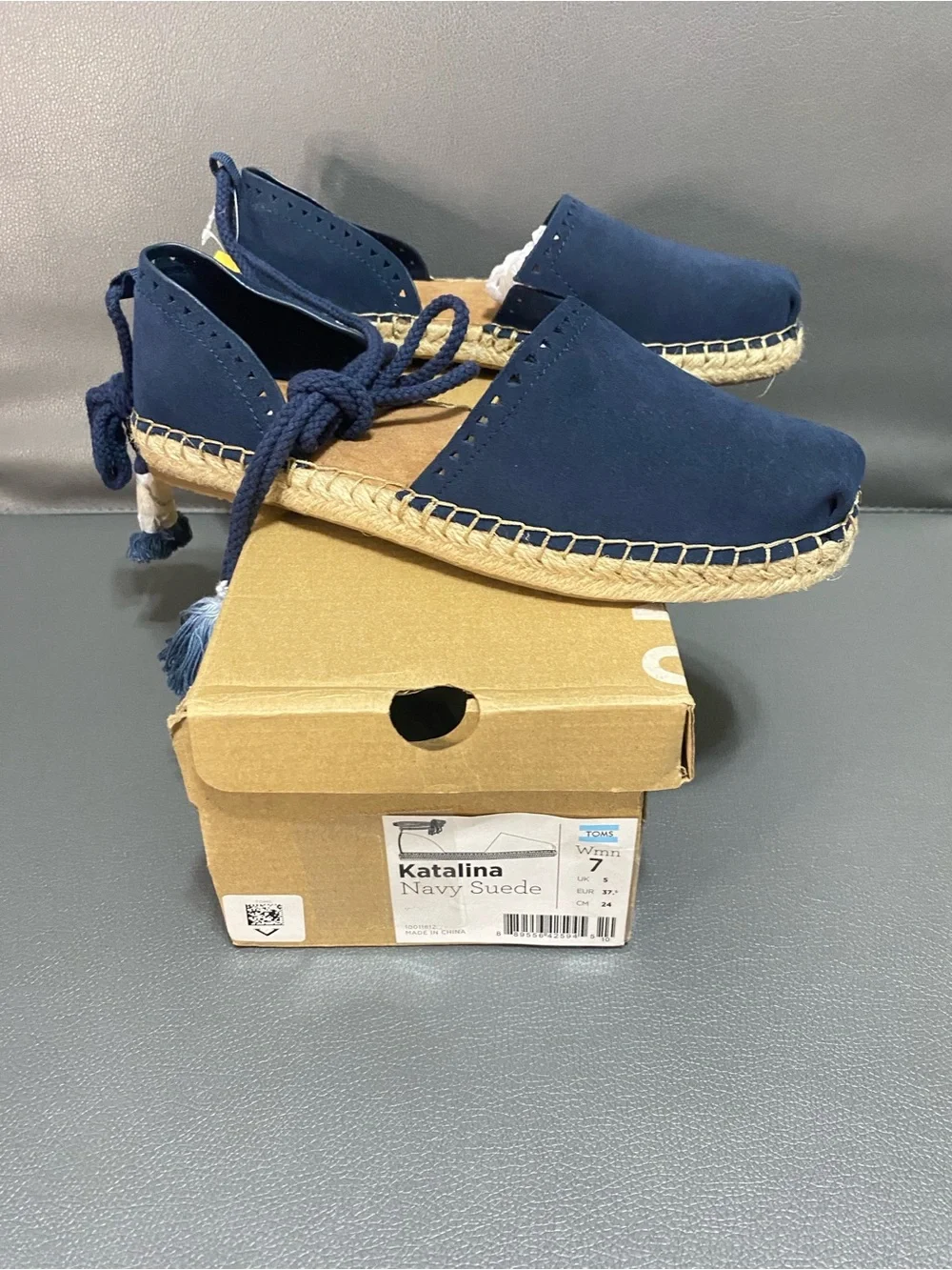NWT Toms Katalina Suede Espadrilles